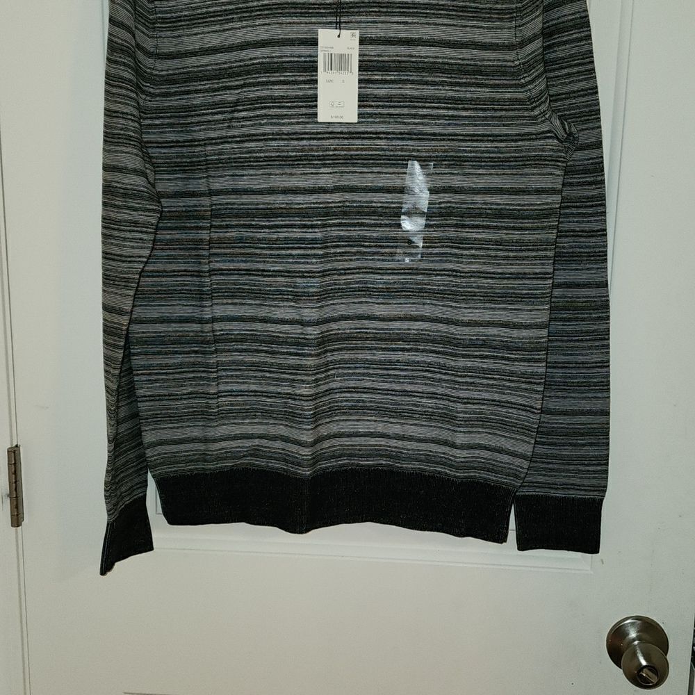 Michael Kors Sweater Links Stripe Cotton Crew Neck Small - Picture 3 of 4